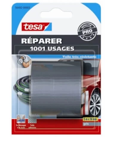 Tesa Reparaturband Grau 5 m x 50 mm, 1 Stück