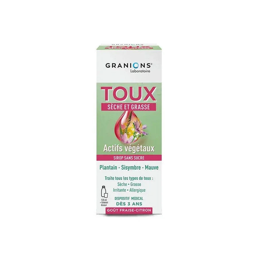 Granions Trockener und Blähhusten Medizinische Geräte 120 ml + Messbecher