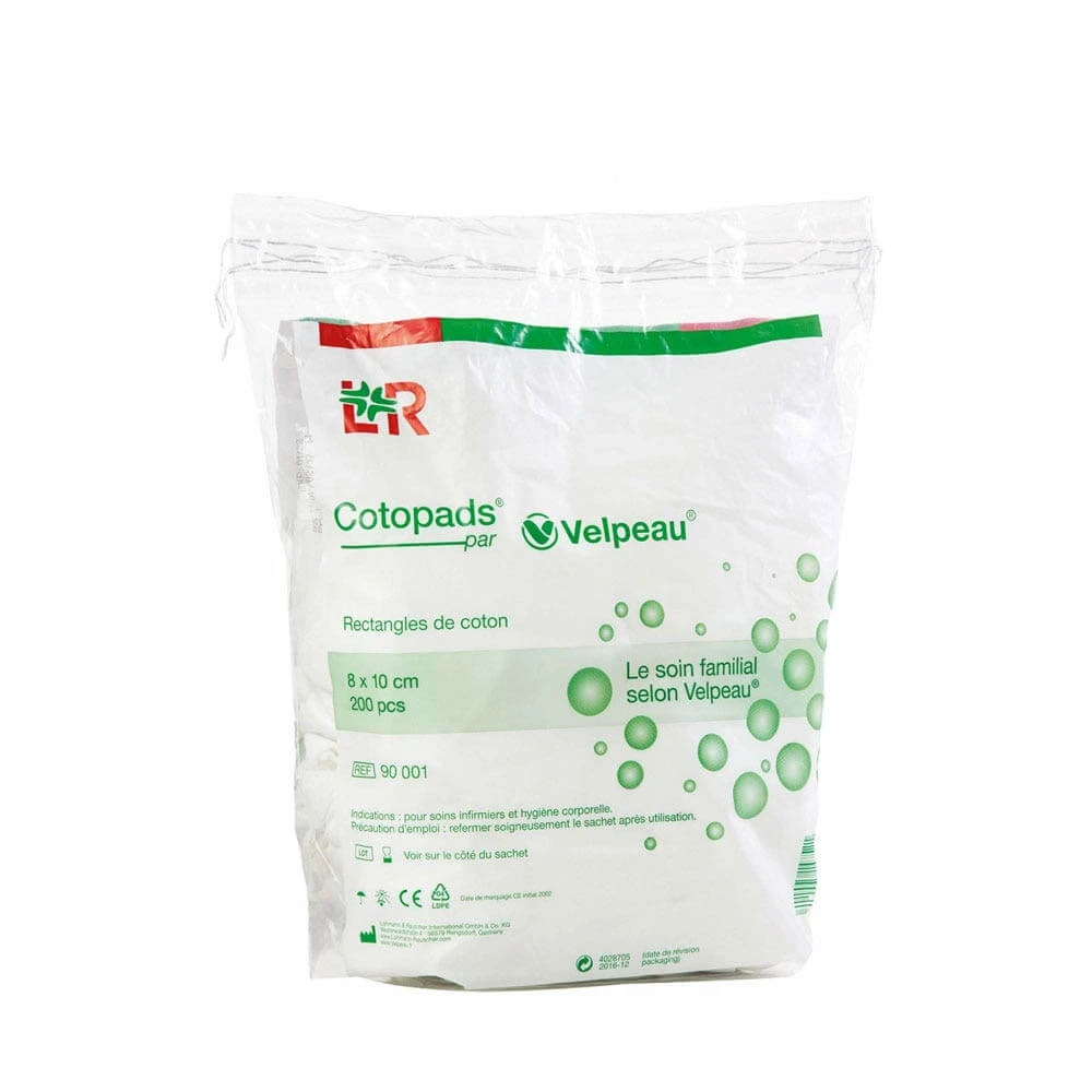 Lohmann Rauscher Cotopads Baumwolle 8x10 cm für Velpeau 200 Stück