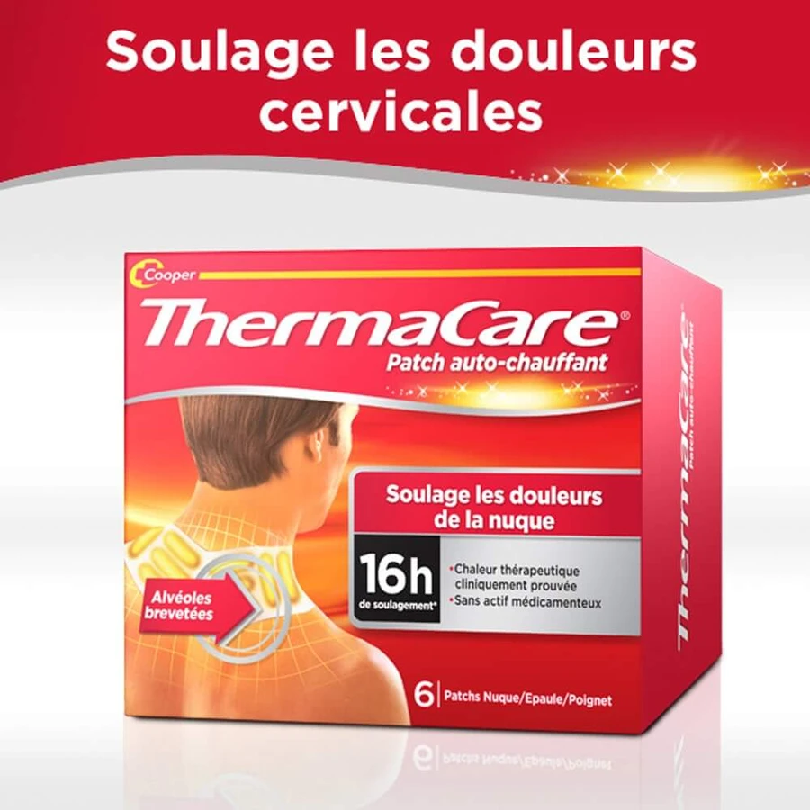 Thermacare Patch Auto-chauffant Nuque Epaule Et Poignet x6