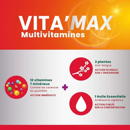 Santarome Vita'max Multivitamine Ab 12 Jahren Zitronengeschmack 20 Brausetabletten