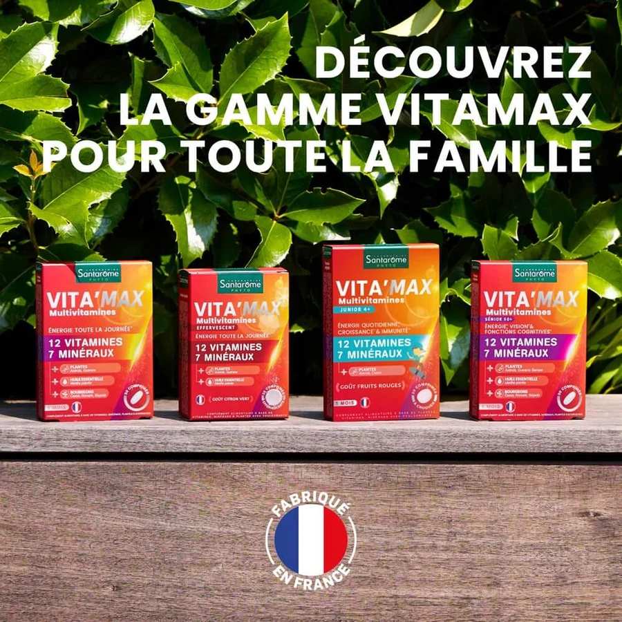 Santarome Vita'max Multivitamine Ab 12 Jahren Zitronengeschmack 20 Brausetabletten