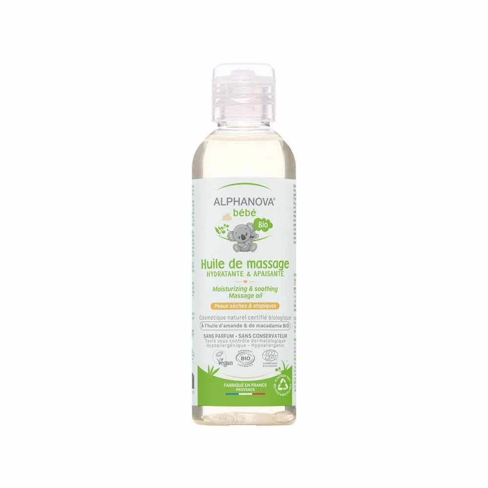 Alphanova Bébé Massageöl 100% natürlich 100 ml