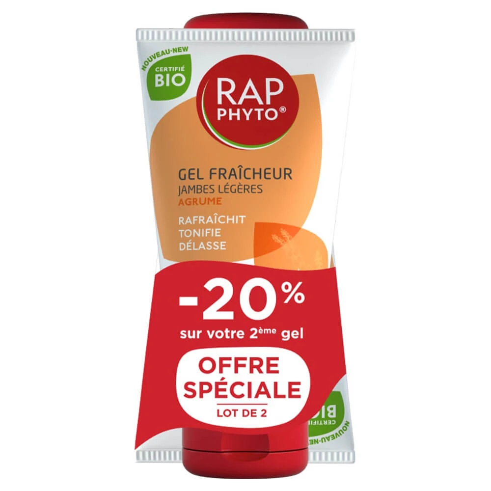 Rap Phyto Fresh Citrus Gel für leichte Beine Bio-zertifiziert 2x150 ml