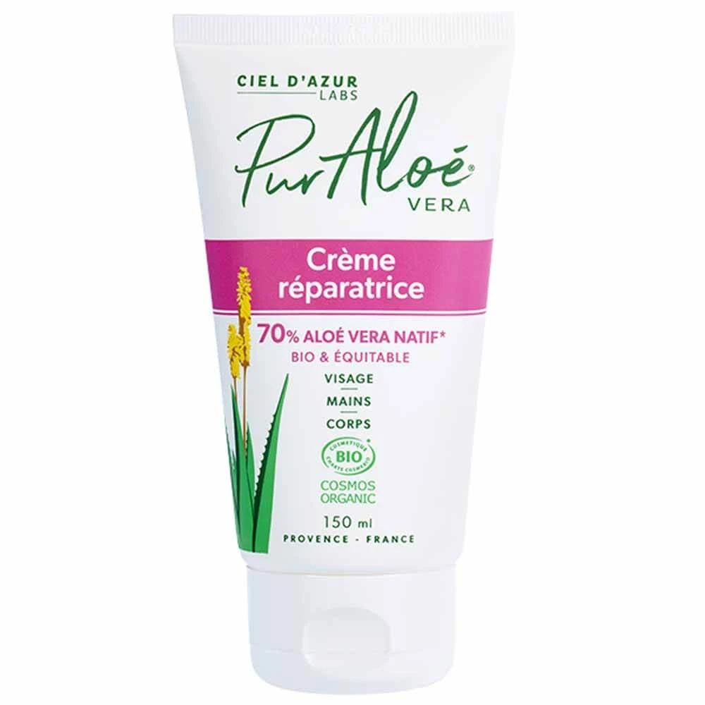 Pur Aloé Bio Aloe Vera Repair Creme für Gesicht, Hände und Körper 150 ml