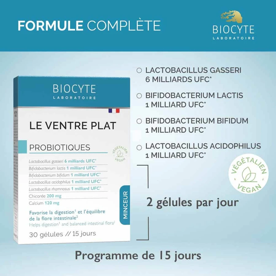 Biocyte Adelgazante Le Ventre Plat Probiotiques 30 cápsulas