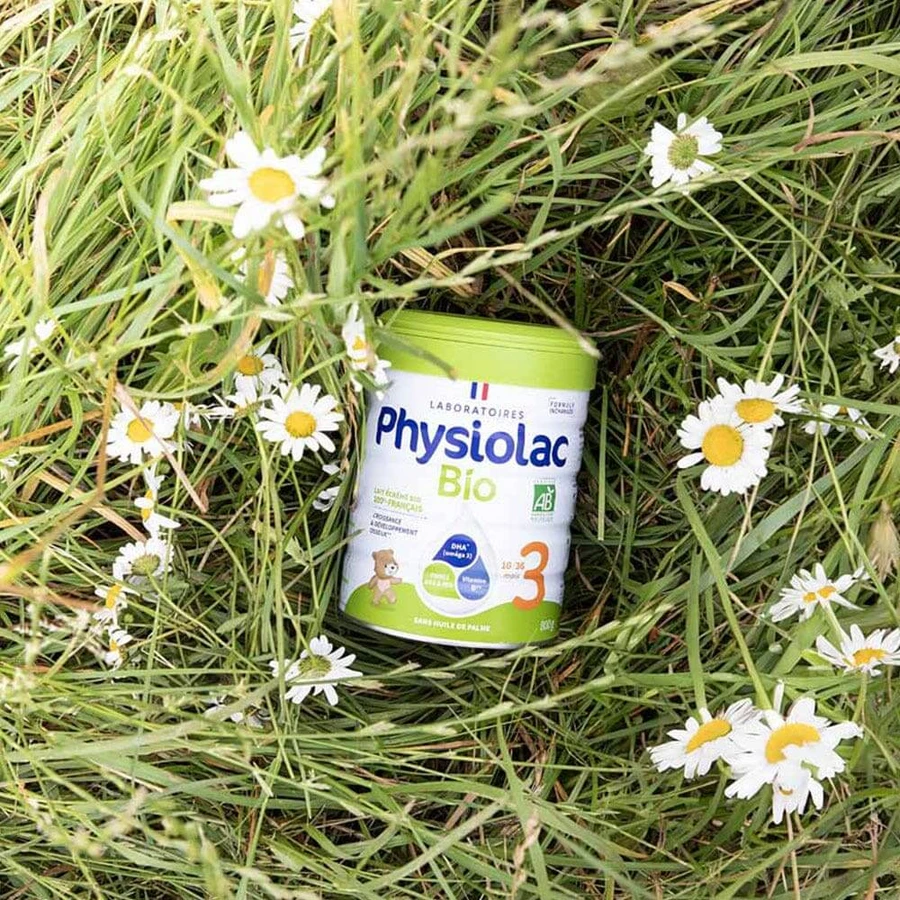 Physiolac Lapte praf organic Croissance 3, 800g
