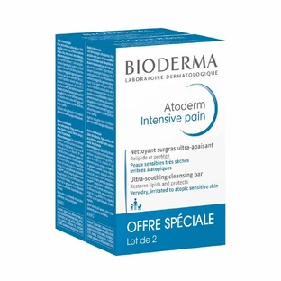 Bioderma Atoderm Bară de curățare intensivă pentru piele uscată 2x150g