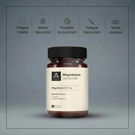 A-LAB Magnesium liposomal 300 mg Stress Müdigkeit Schlafstörungen 63 Kapseln