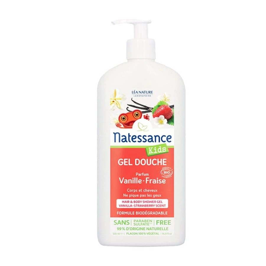 Natessance Kinder-Duschcreme mit süßen Mandeln Bio 500ml