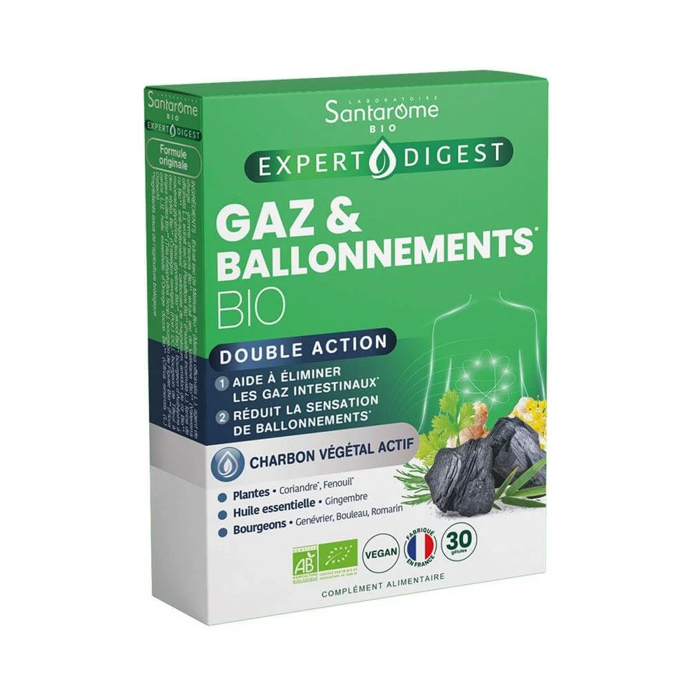 Santarome Expert Digest Gas und Blähungen Double Action 30 Kapseln