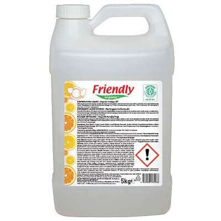 Bio-Orangenöl-Geschirrspülmittel, 5 Kg, Friendly Organic