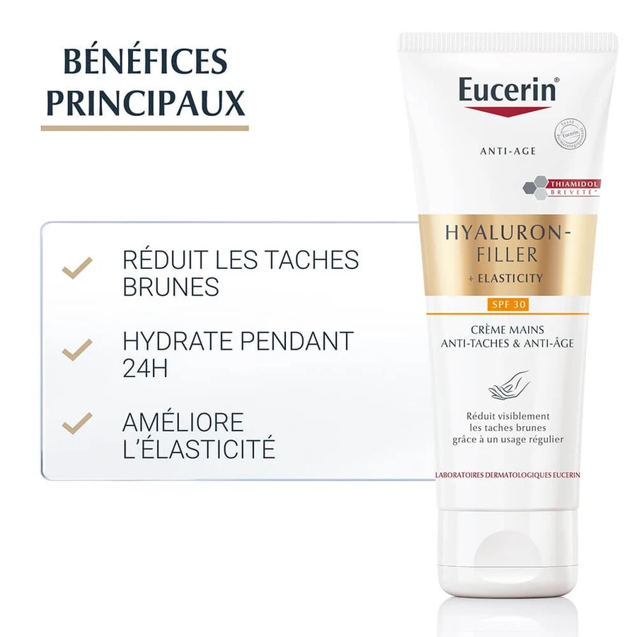 Eucerin Hyaluron-Filler + Elastizität Anti-Punkte und Anti-Ageing Handcreme SPF30 75ml