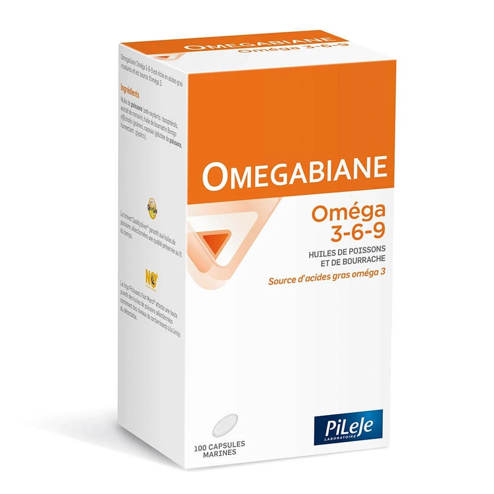 Pileje Omegabiane Omega 3-6-9 Omegabiane 100 Kapseln