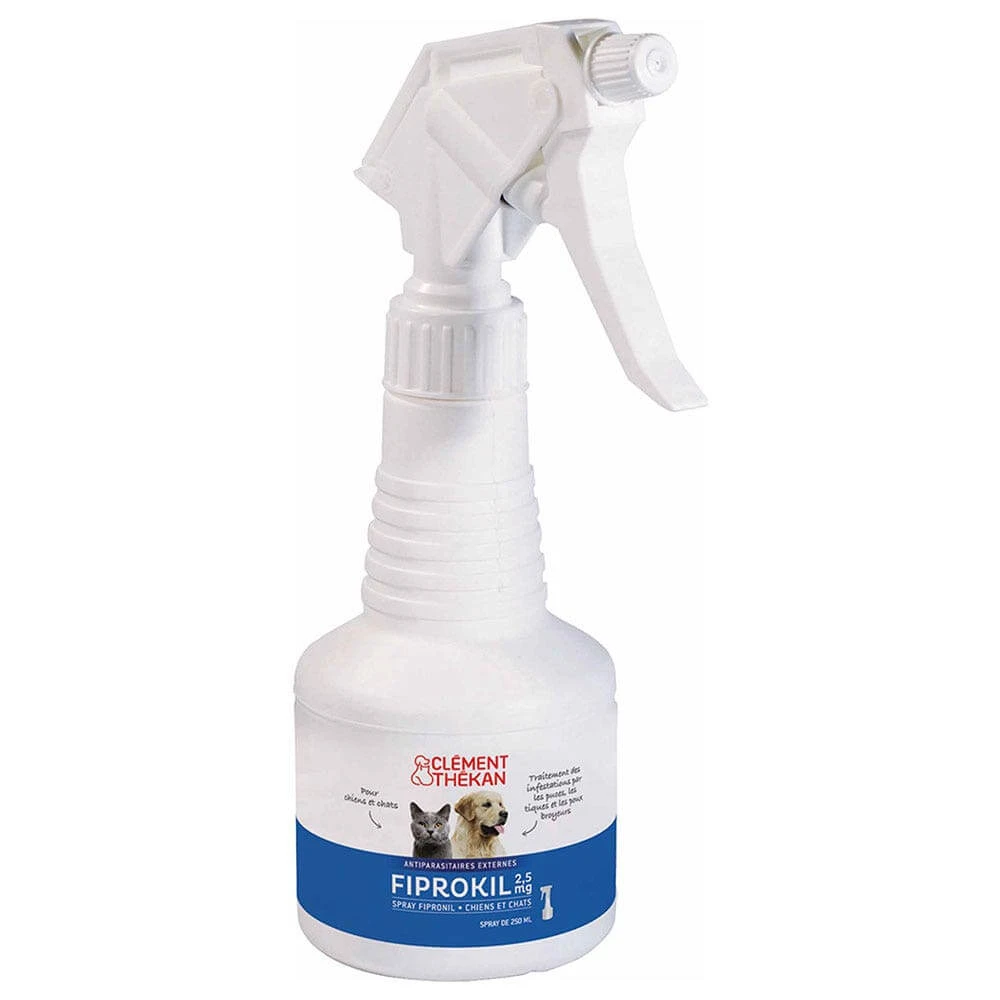 Clement-Thekan Fiprokil Floh- und Zeckenspray für Hunde und Katzen 250ml