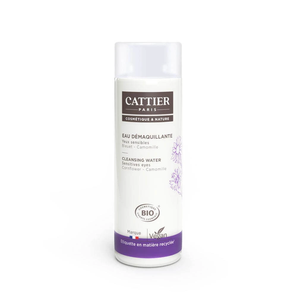 Cattier Pétale d'Iris Bio-Abschminkwasser mit Kamille für empfindliche Augen 150ml
