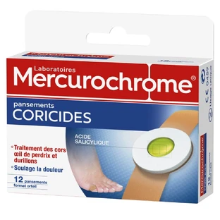 Mercurochrome Medicazioni coricide per le dita dei piedi X12