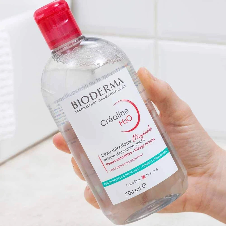 Kit de agua micelar Bioderma Sensibio H2O, 2x500 ml