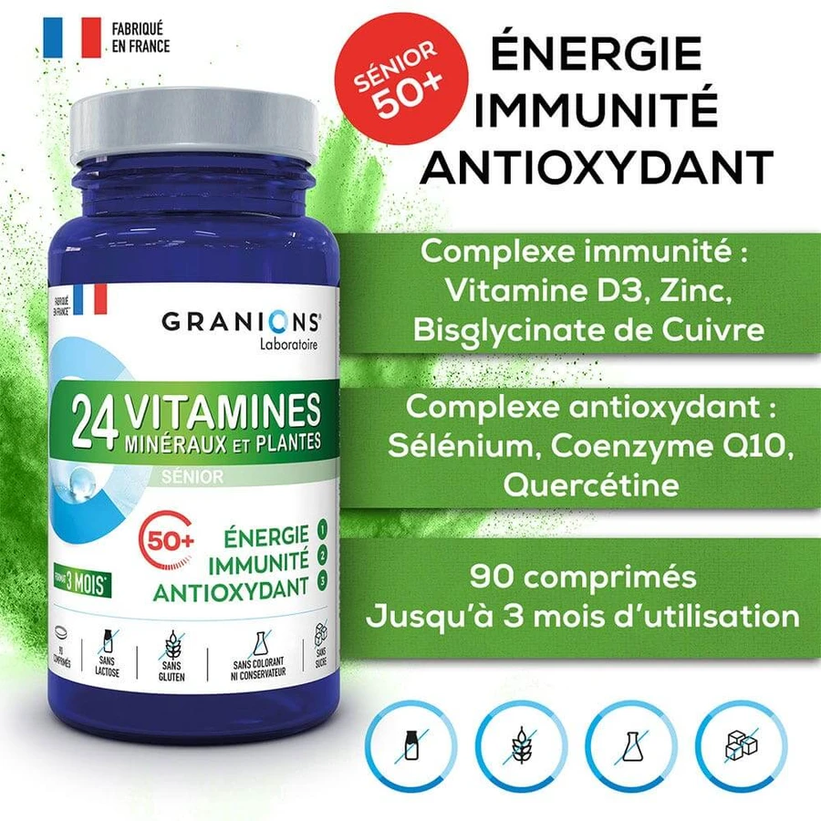 Granions 24 Vitamine, Mineralien und Pflanzen 90 Tabletten