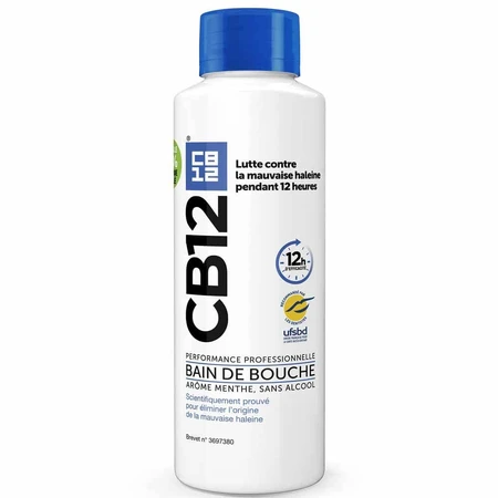 Cb12 Bain De Bouche 12h d'Haleine Fraîche Sans Alcool Arôme Menthe 500ml