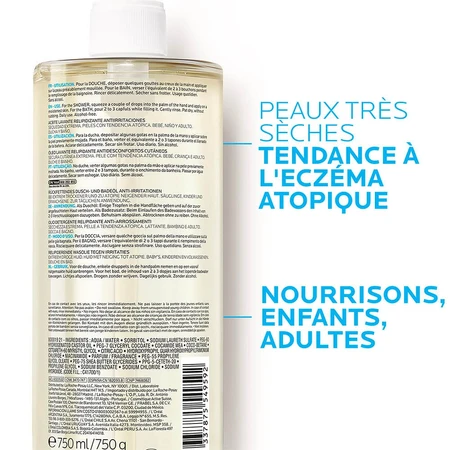 La Roche-Posay Lipikar Cleansing Oil Piele atopică extrem de uscată 750ml