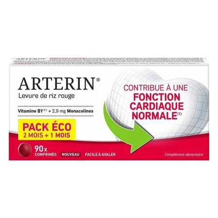 Omega Pharma Arterin Levure de Riz Rouge Pack éco x90 comprimés