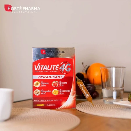 Forté Pharma Vitalité 4G Vitalite Energising 30 flacoane 20 + 10 fiole oferite