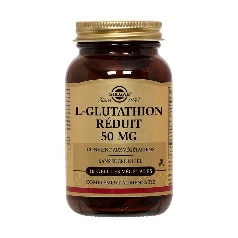 Solgar L-Glutathion 30 Pflanzengels Glutathion Detox Antioxydant 50 mg
