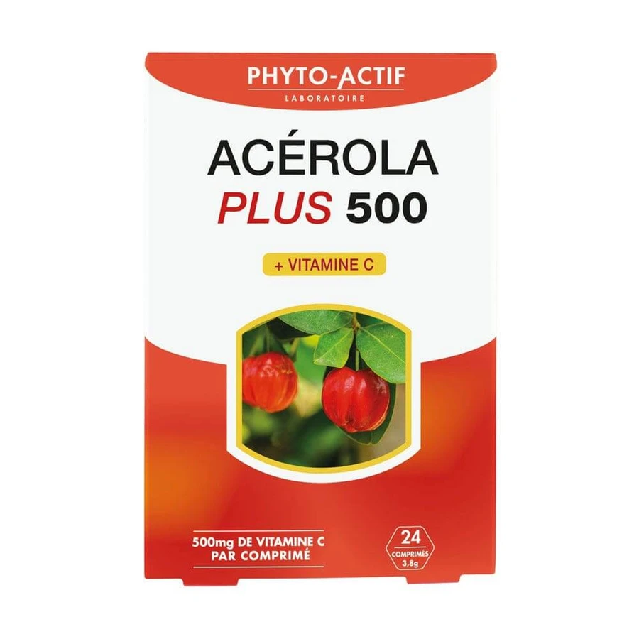 Phyto-Actif Acerola Plus 500 30 tabletten + vitamine C 24 tabletten