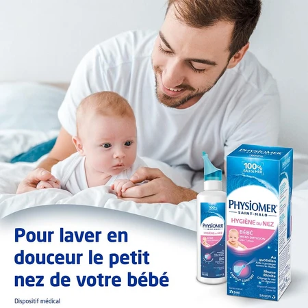 Physiomer Microdiffusion pentru igiena nasului copilului 115 ml