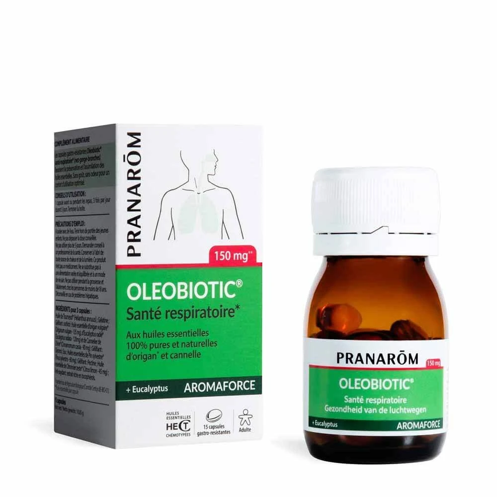 Pranarôm Aromaforce Oleobiotic Atemwege Gesundheit 15 Caspoles