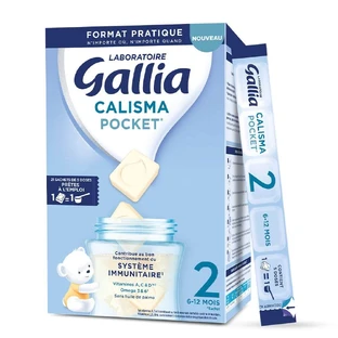 Gallia Calisma Pocket zweite Altersgruppe 6-12 Monate 21 Beutel mit 5 Dosen