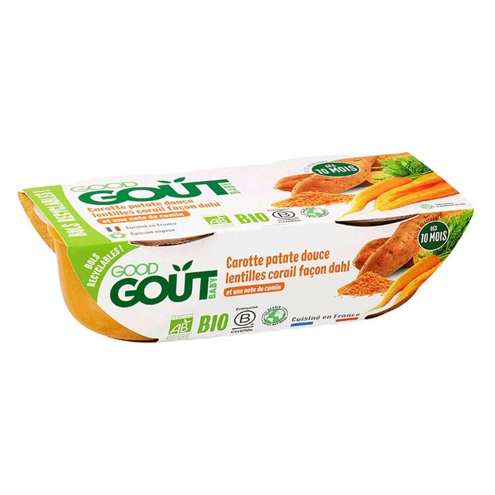 Good Gout Petits Plats Bebe Bio Karotte Süßkartoffel Linsen Dahl Art Ab 10 Monaten 2x190g