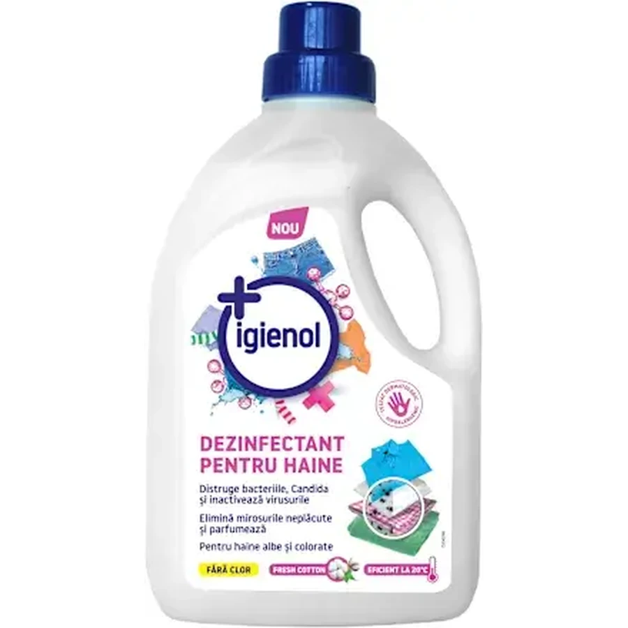 Dezinfectant lichid pentru haine Fresh Linen, 1.5 L, Igienol
