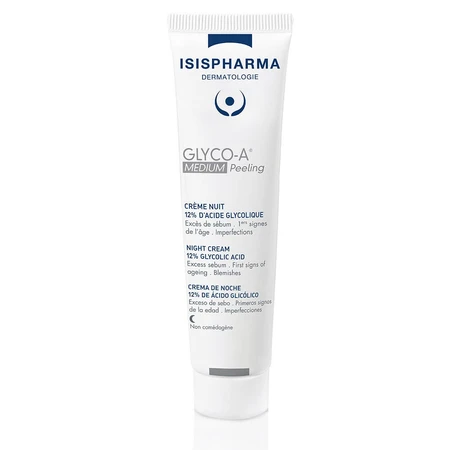 Isispharma Glyco-A 12% Glykolsäure Peeling Nachtcreme MEDIUM 30ml