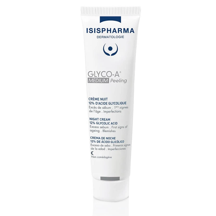 Isispharma Glyco-A 12% Glykolsäure Peeling Nachtcreme MEDIUM 30ml