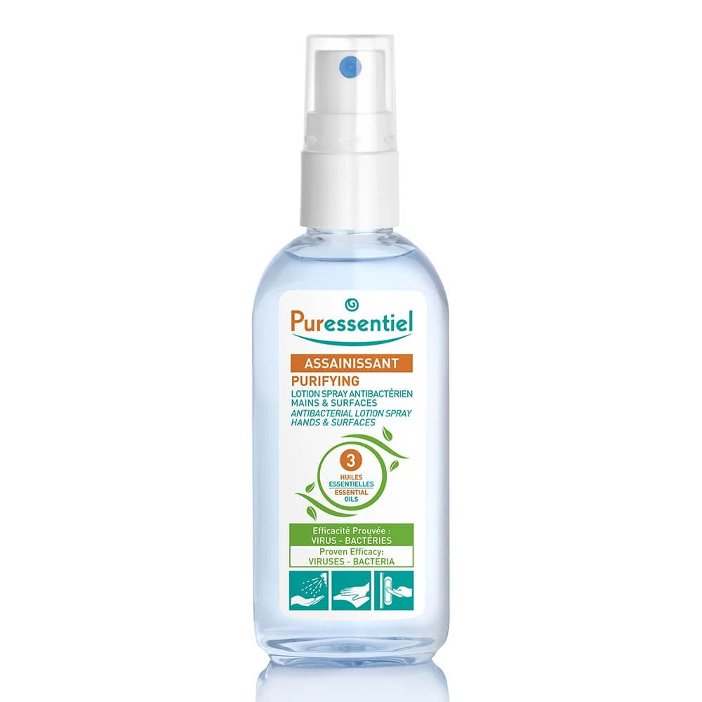 Puressentiel Purifying Antibacterial Spray Lotion für Hände und Oberflächen 80ml