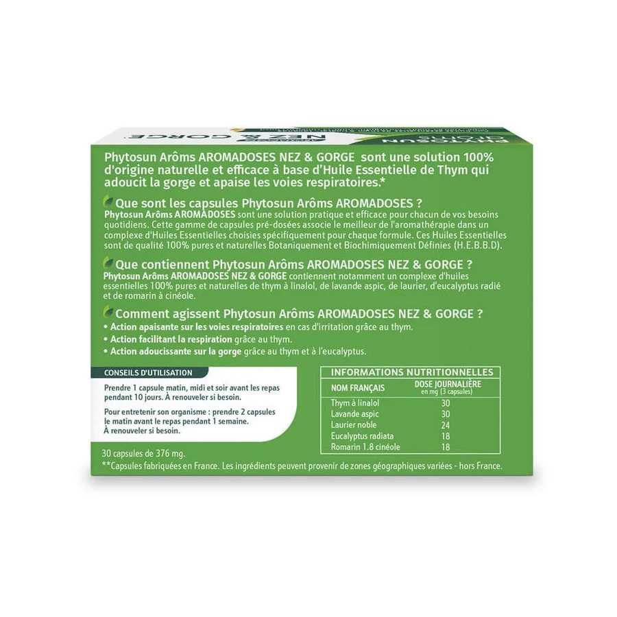 Phytosun Aromen von Nez und Schlucht 30 Kapseln