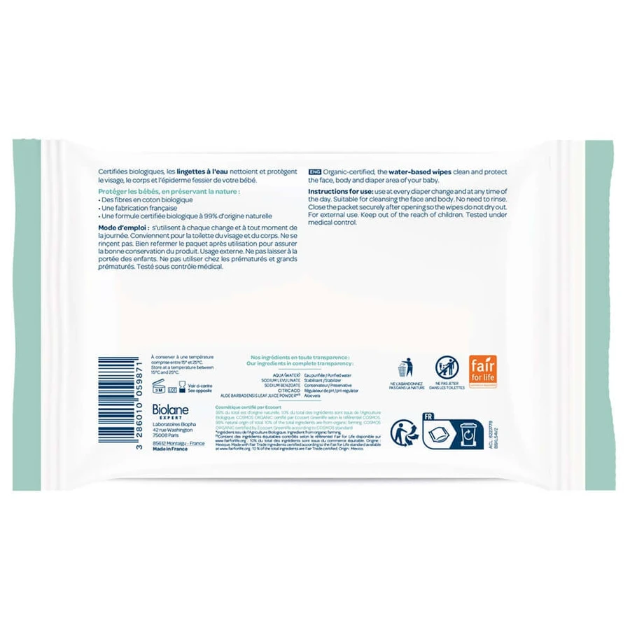 Biolane Expert Reinigungstücher Empfindliche Haut x54