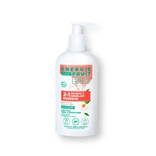 Energie Fruit 2-in-1 Mască Piersici albe și apă de orez Bio Păr fin 300 ml