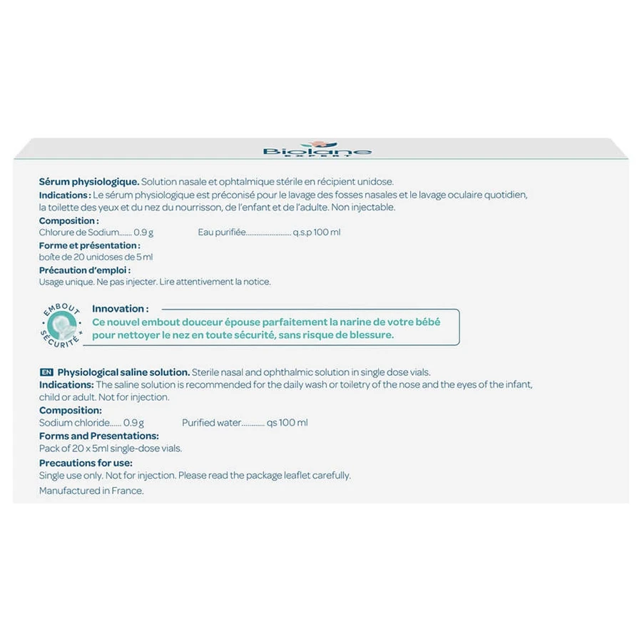 Biolane Expert Physiologische Serum für Kinder 20x5ml 20 unidoses de 5ml