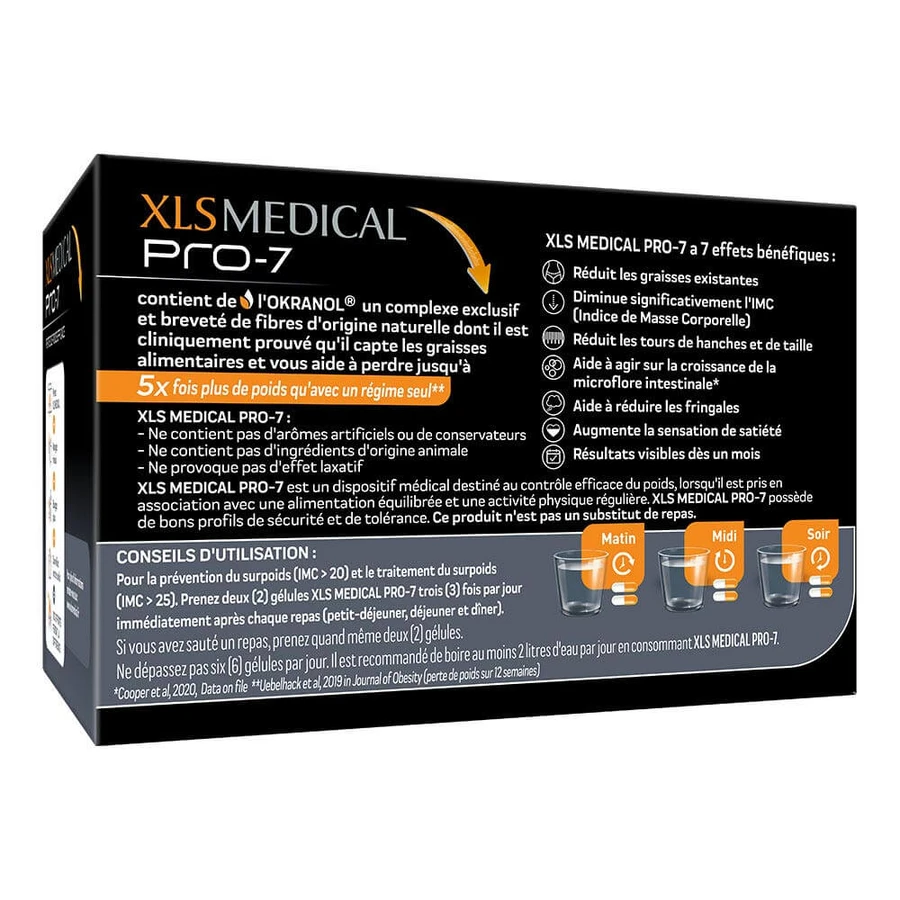 Xl-S Médical Pro 7 - Medyczna pomoc w odchudzaniu x180 kapsułek: ceny i cechy
