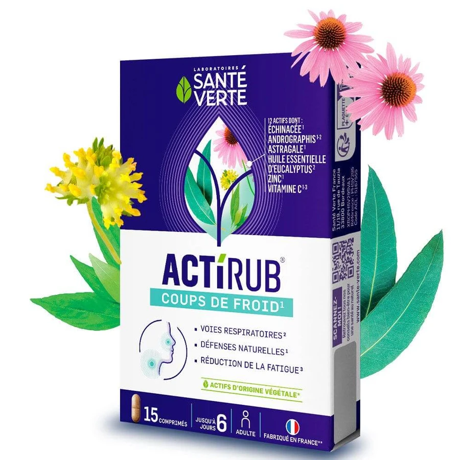Sante Verte ActiRub Erkältung Schüsse 15 Tabletten