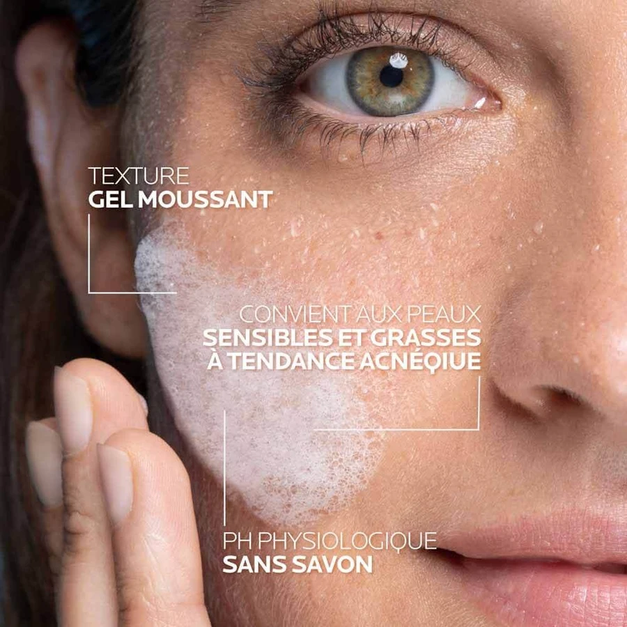 La Roche-Posay Effaclar Gesichtsreiniger schäumendes Gel für fettige und aknebedingte Haut 200ml