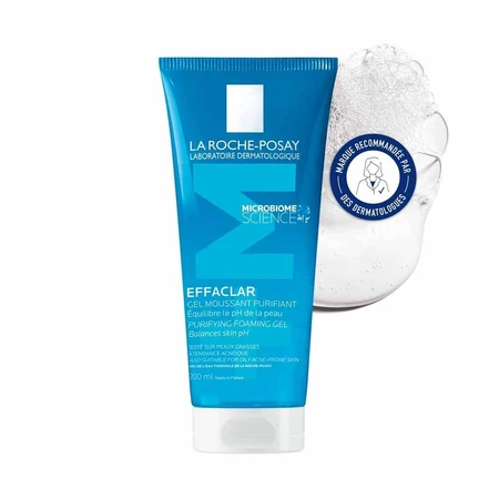 La Roche-Posay Effaclar Gesichtsreiniger schäumendes Gel für fettige und aknebedingte Haut 200ml