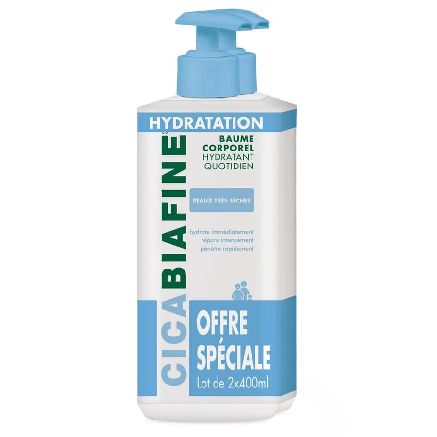 Cicabiafine Balsam de corp împotriva uscăciunii Piele foarte uscată și iritată 2x400ml