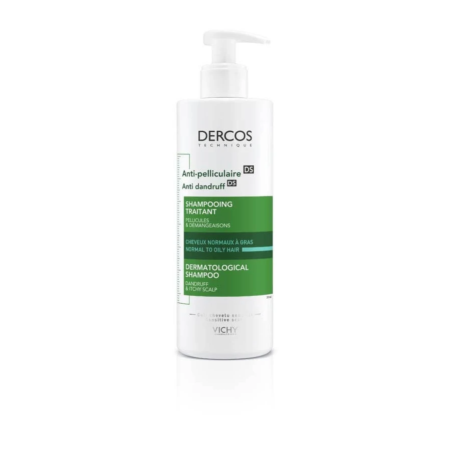 Vichy Dercos Shampoo zur Behandlung von Schuppen und Juckreiz Normales bis fettiges Haar 390ml
