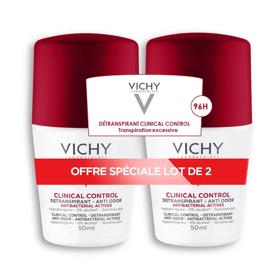 Vichy Deodorant 96 Stunden Anti-Geruch, Antitranspirant 2x50ml