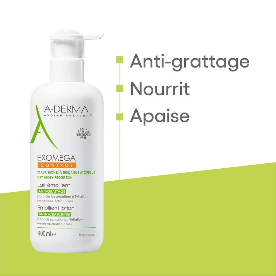 A-Derma Exomega Kontrolle Emollient Milch 400ml