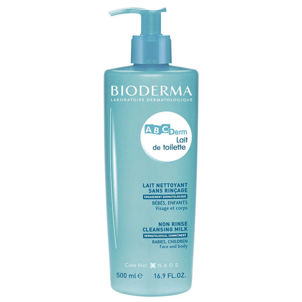 Bioderma Abcderm No-Rinse-Reinigungsmilch für Kinder 500ml